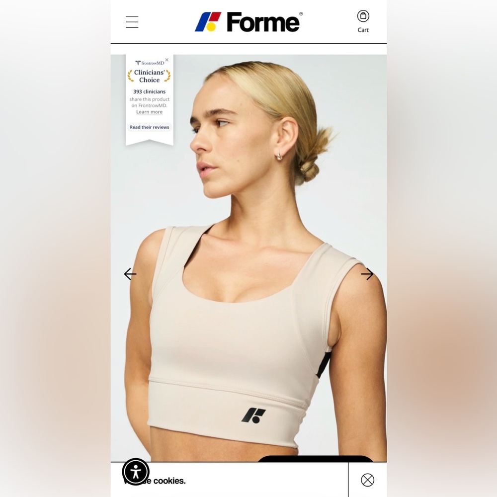Forme Power Bra in Ecru